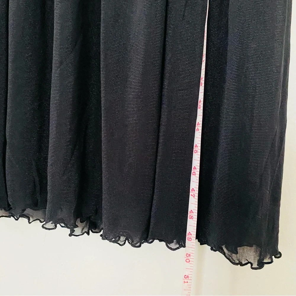 Mesh MIDI dress. Black dress. - Picture 9 of 16